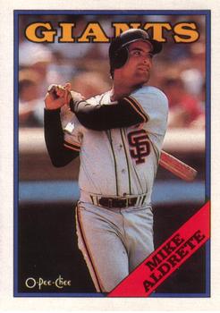 1988 O-Pee-Chee Baseball Cards 351     Mike Aldrete